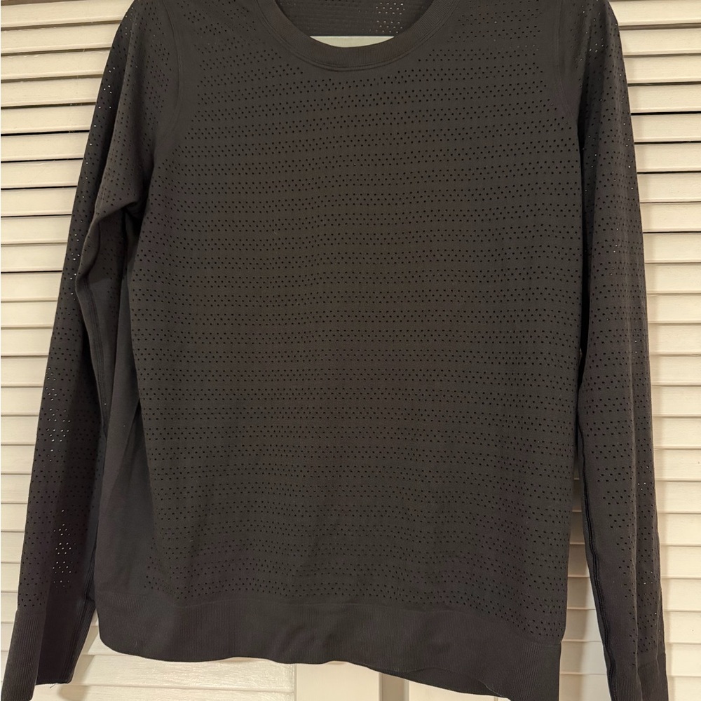 Lululemon Perforated Long Sleeve Active Top